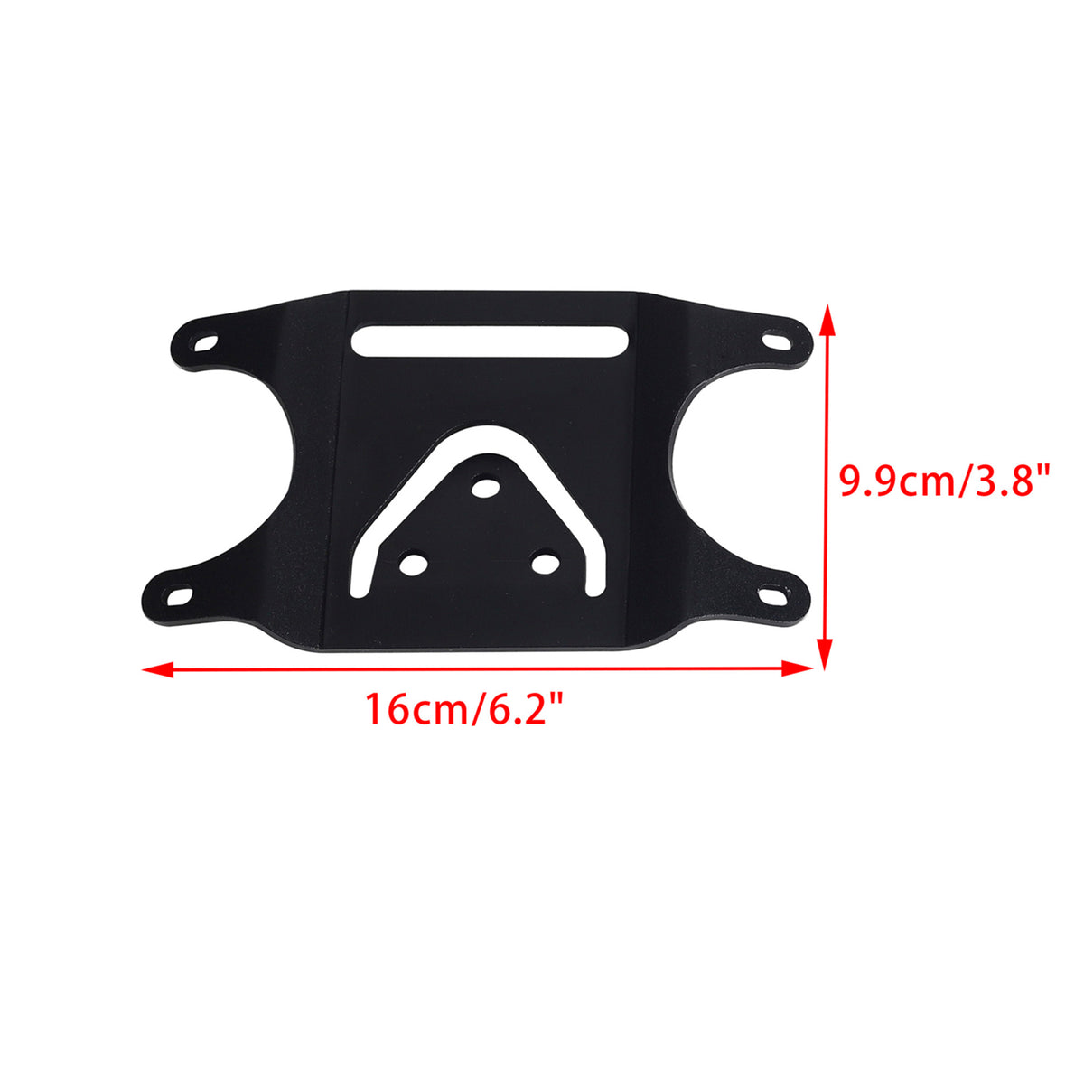 Curved Laydown License Plate Mount 3-bolt mounted Relocation Bracket For Harley