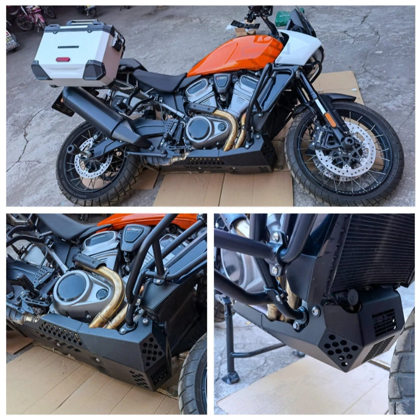 Heavy-duty Aluminum Engine Skid Plate Belly Pan Bash Plate Chassis Protection Cover For Harley Pan America 1250 Special RA1250S RA1250 2021-2024