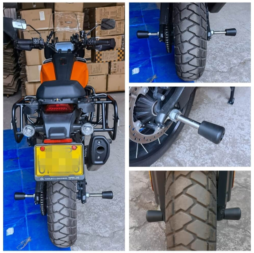 Front Rear Axle Fork Wheel Slider Falling Protector Crash Stand For Harley Pan America 1250 Special CVO RA1250S RA1250 SE 2021-2024