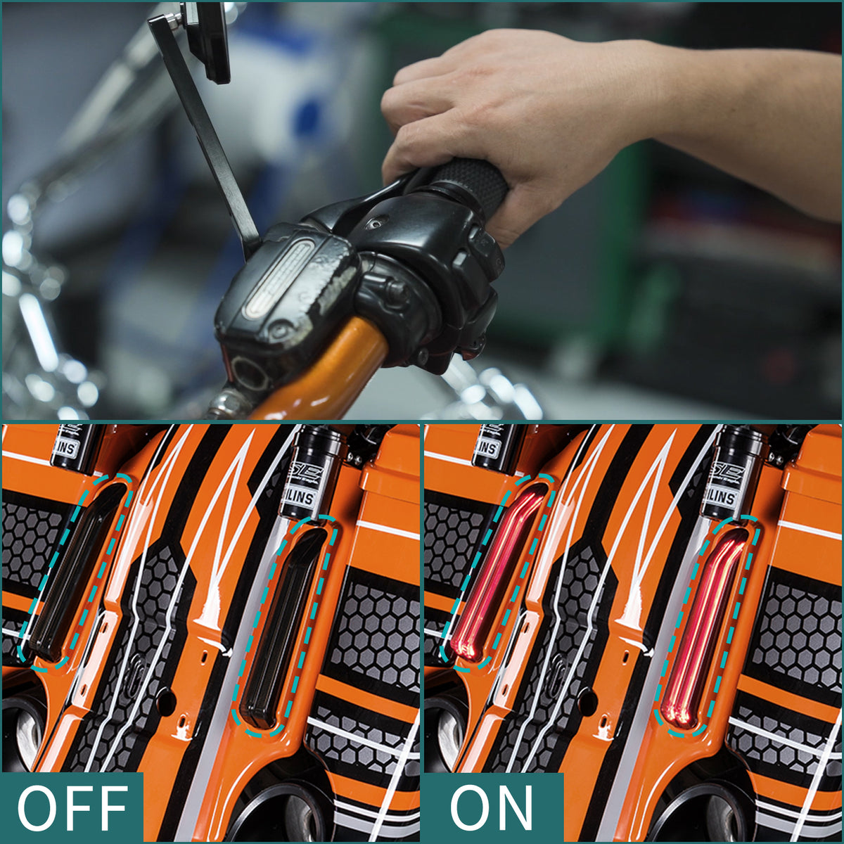 Front Brake Light Handlebar-Mounted Switch-Pressure Sensor Compatible with Harley Softail 2012-2024, Dyna 2012-2017, Sportster XL 2014-2022-Replaces HD# 71500118, Waterproof