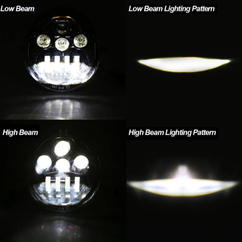 LED Headlight Projection Headlamp For Harley V-Rod VRSCX VRSCA VRSCB VRSCSE Muscle VRSCF Night Rod Special VRSCDX Street Rod VRSCR 02-17