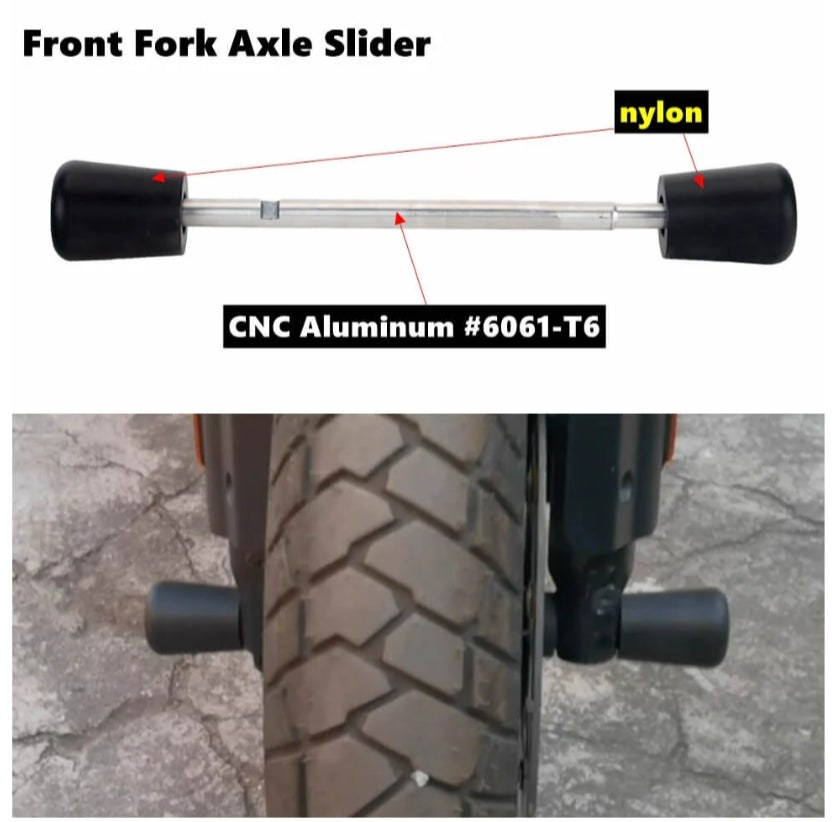 Front Rear Axle Fork Wheel Slider Falling Protector Crash Stand For Harley Pan America 1250 Special CVO RA1250S RA1250 SE 2021-2024