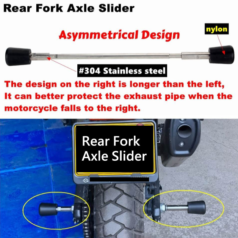 Front Rear Axle Fork Wheel Slider Falling Protector Crash Stand For Harley Pan America 1250 Special CVO RA1250S RA1250 SE 2021-2024