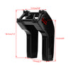 6/8/10 Inch Club Style CNC Pullback Handlebar Risers For Harley 1'' Bar Dyna Softail Sportster Low Rider Fat Street Bob FLSL FXBB FXBR FXLRST (Black)