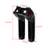 6/8/10 Inch Club Style CNC Pullback Handlebar Risers For Harley 1'' Bar Dyna Softail Sportster Low Rider Fat Street Bob FLSL FXBB FXBR FXLRST (Black)
