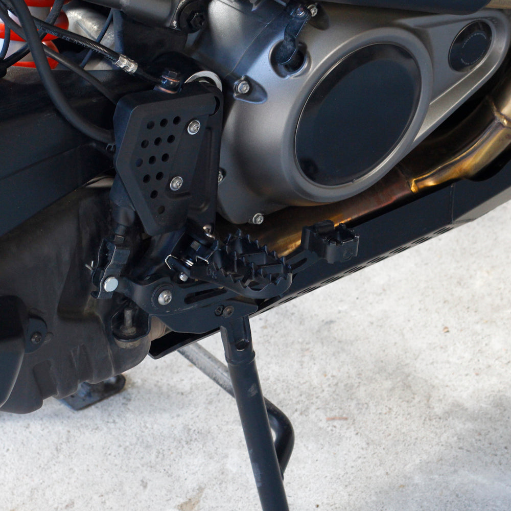 MX Chopper Bobber Style Footpeg Foot Rest Pedal Compatible with Harley Pan America RA1250 and RA1250S models 2021 +