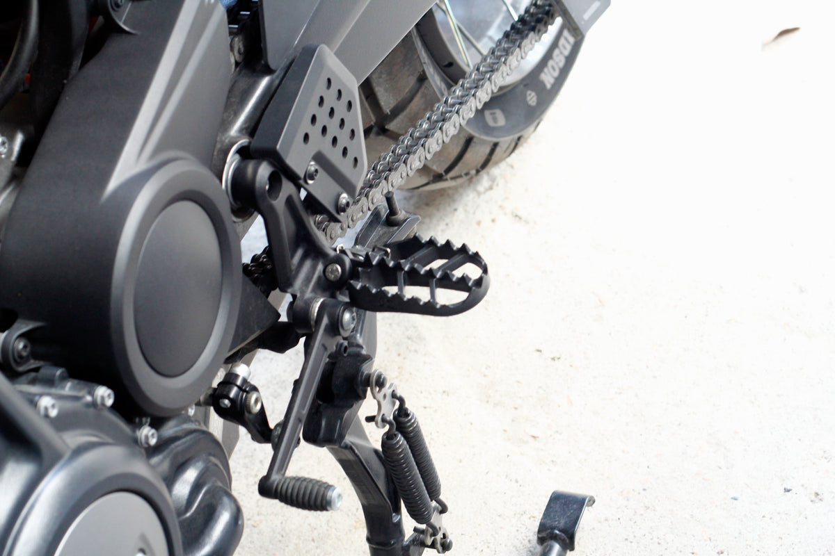 MX Chopper Bobber Style Footpeg Foot Rest Pedal Compatible with Harley Pan America RA1250 and RA1250S models 2021 +