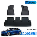 Right-Hand Drive All Weather Interior Floor Mats Fit For Tesla Model 3 2023 2022 2021