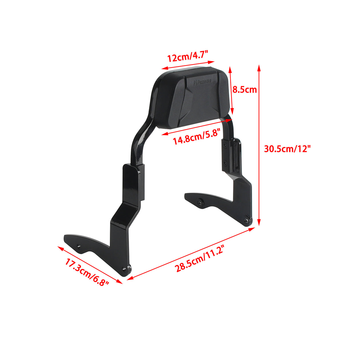 Performance Bagger Passenger Backrests Low profile Fixed Sissy Bar Kit For Harley Touring Road King Road Glide Electra Street Glide ST CVO FLHR FLHT FLTRXS 2014-2025