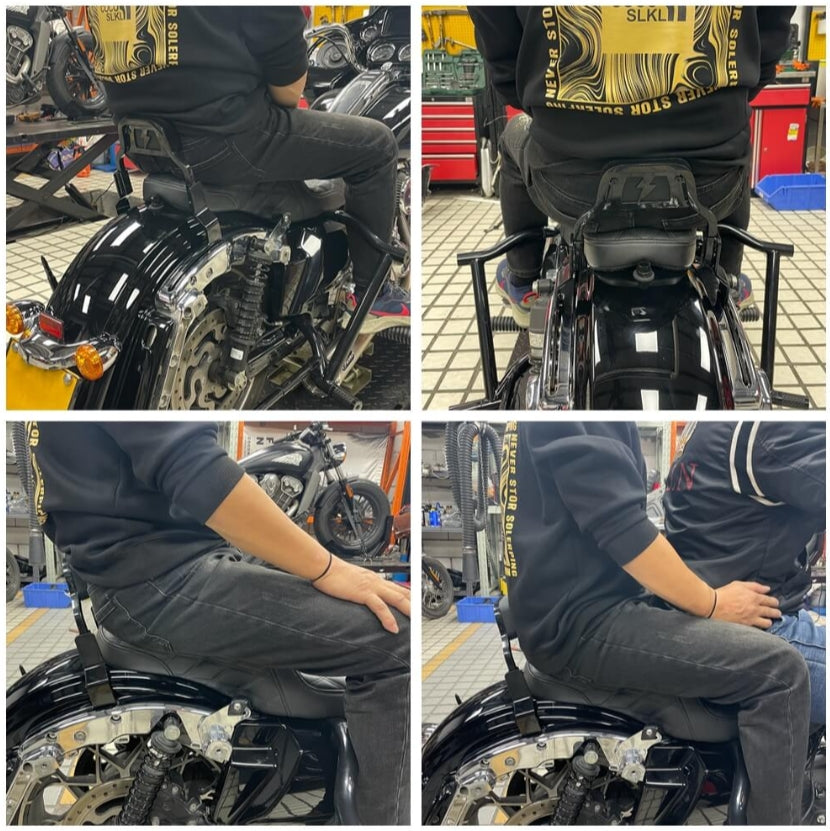 Performance Bagger Passenger Backrests Low profile Fixed Sissy Bar Kit For Harley Touring Road King Road Glide Electra Street Glide ST CVO FLHR FLHT FLTRXS 2014-2025