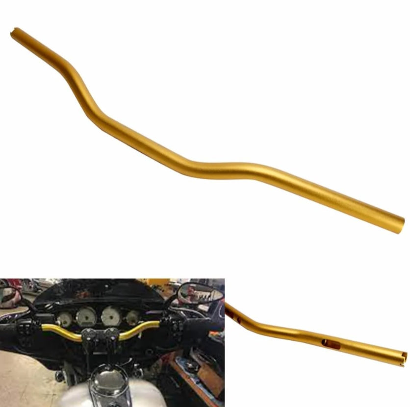 1" (25.4mm) Club Style Moto Bars – CNC Aluminum Handlebar 32" Width for Harley Dyna Low Rider FXDLS Fat Street Bob FXDF FXDB FXBB Sportster