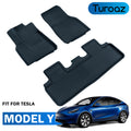 Floor Mats Fit For Tesla Model Y 2021up, Floor Liners, Interior Accessories (1st & 2nd Row for 5 or 7 Seats)