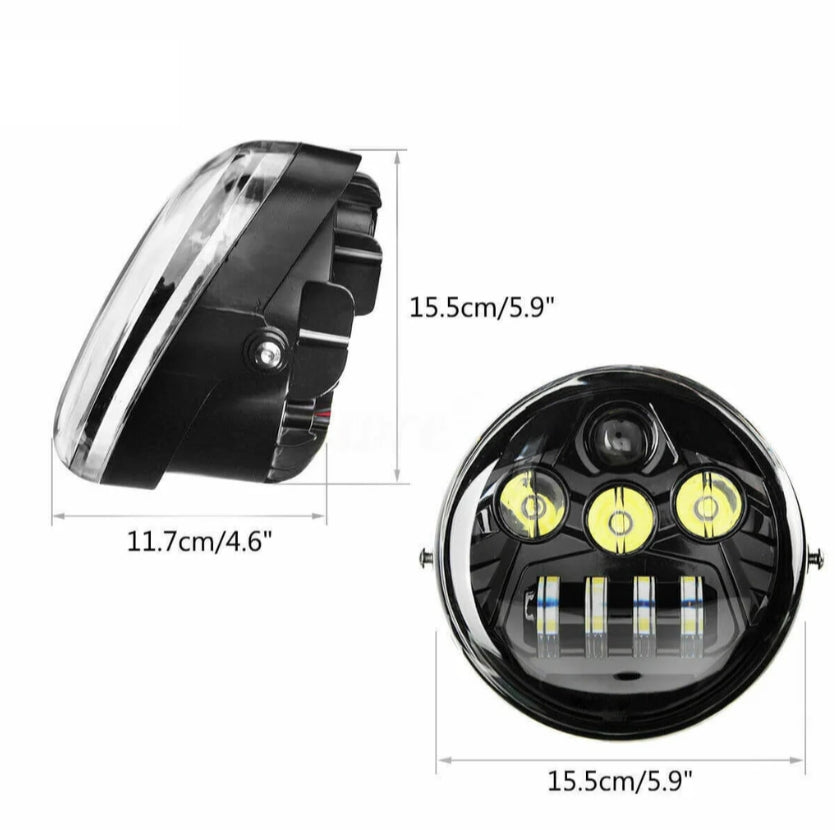 LED Headlight Projection Headlamp For Harley V-Rod VRSCX VRSCA VRSCB VRSCSE Muscle VRSCF Night Rod Special VRSCDX Street Rod VRSCR 02-17