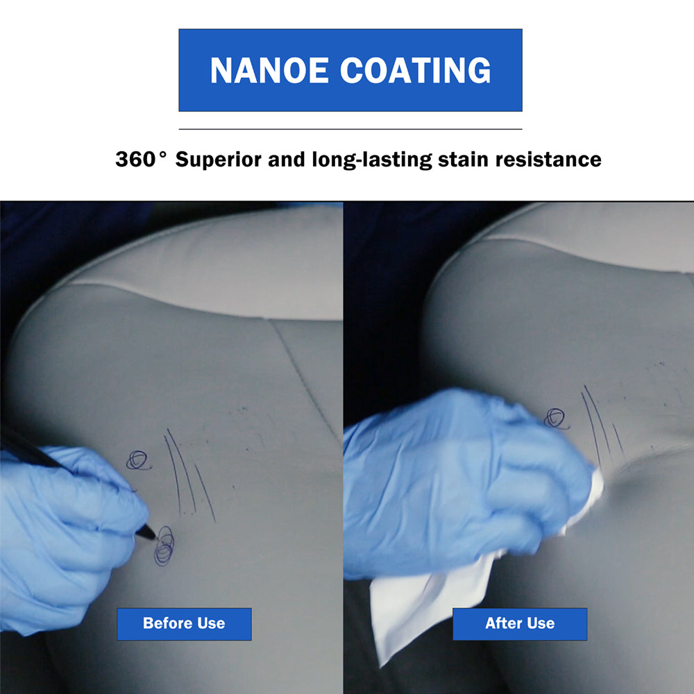 Nanoscale protective coating, Anti-Scratch Super Hydrophobic Liquid, Stronger Than Ceramic Coating, Patented Product, Use for Leather Surfaces, Car Motorcycle Seats, Furniture bags, etc. 30ML