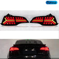 Turoaz LED Tail Light Assembly for Tesla Model 3 Y 2021+, Streamlined LED Sequential Turn Lights with Dynamic Startup Back Rear Lamps, Reverse Lights Accessories (fish bone)