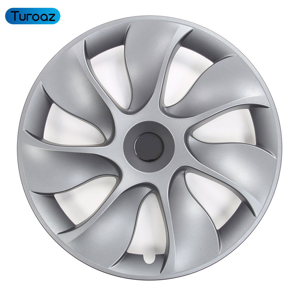 19 Inch Hubcaps for Tesla Model Y, 4PCS Replacement Wheel Hub Caps Protector Automobile Model Y Wheel Cover Kit Exterior Accessories