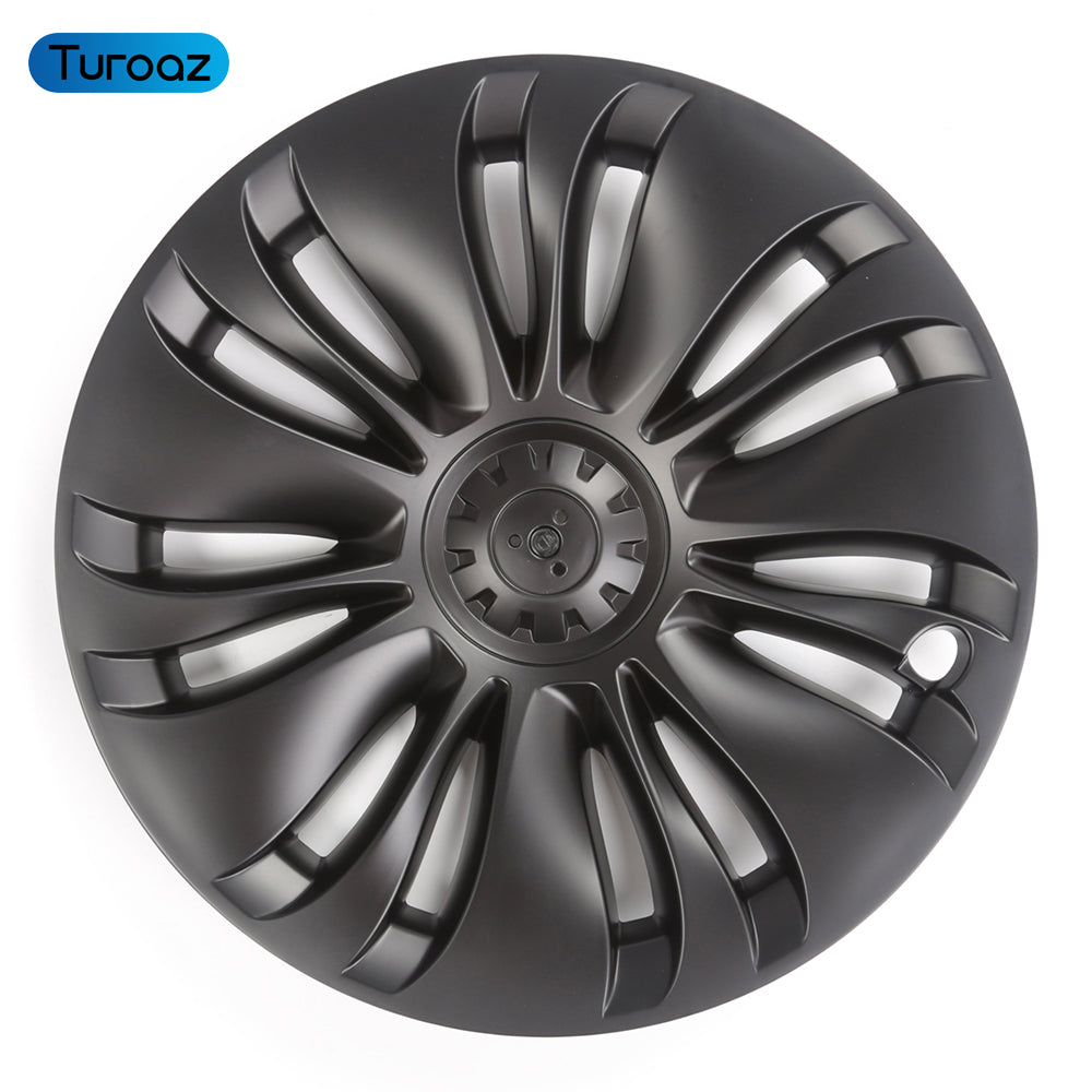19 Inch Hubcaps for Tesla Model Y, 4PCS Replacement Wheel Hub Caps Protector Automobile Model Y Wheel Cover Kit Exterior Accessories