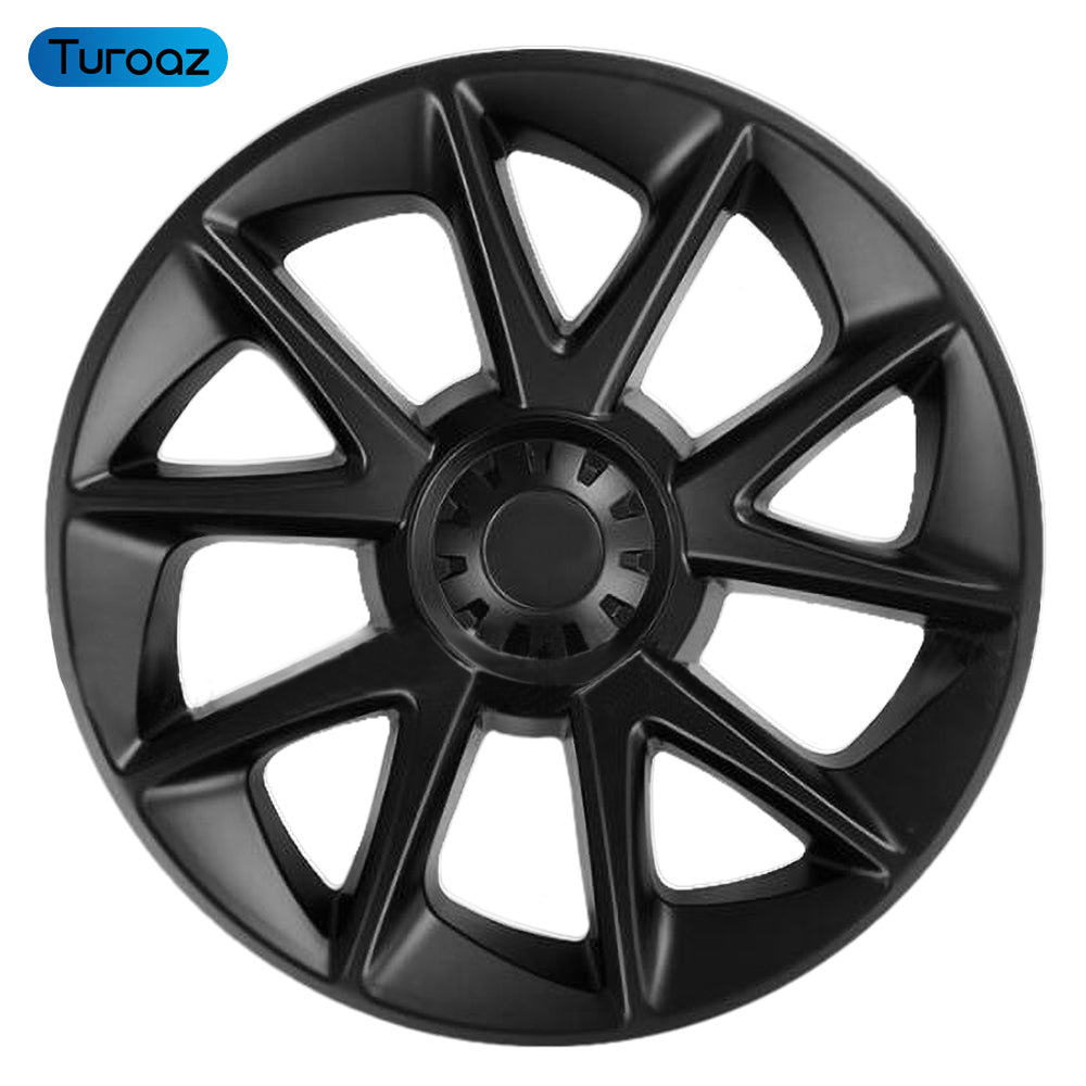 18 Inch Hubcaps Fit for Tesla Model 3, 4PCS Replacement Wheel Hub Caps Protector Automobile Model 3 Wheel Cover Kit Exterior Accessories Hemming Hubcap