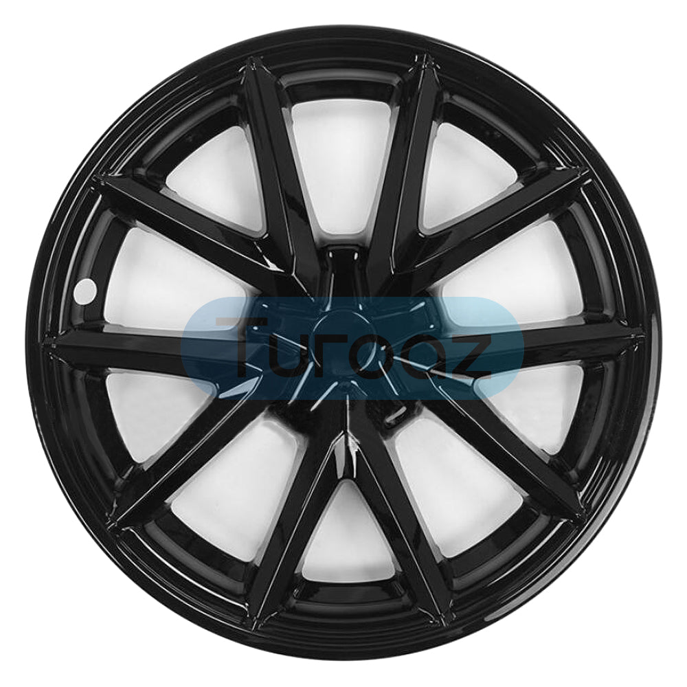 18 Inch Hubcaps Fit for Tesla Model 3, 4PCS Replacement Wheel Hub Caps Protector Automobile Model 3 Wheel Cover Kit Exterior Accessories Hemming Hubcap