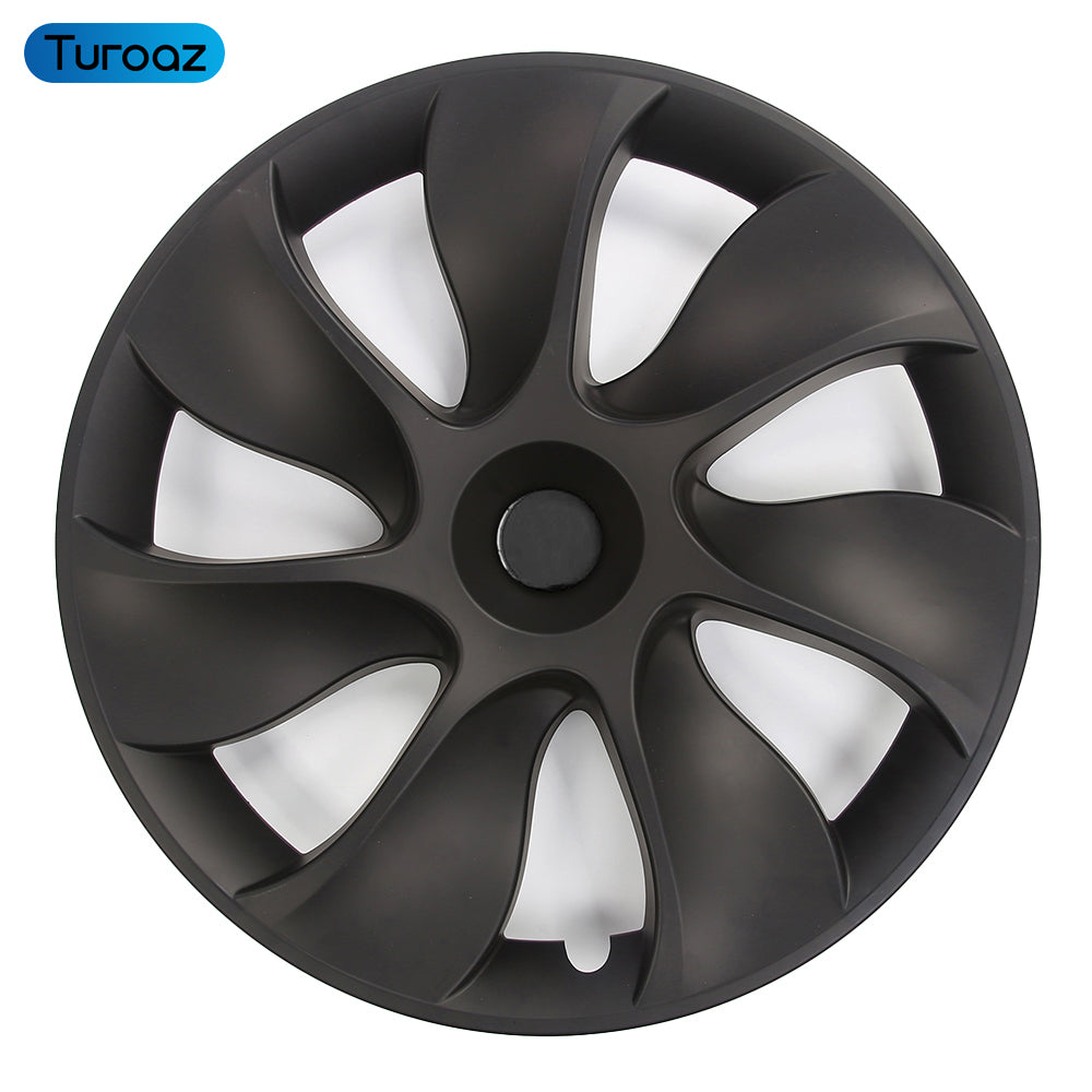 19 Inch Hubcaps for Tesla Model Y, 4PCS Replacement Wheel Hub Caps Protector Automobile Model Y Wheel Cover Kit Exterior Accessories