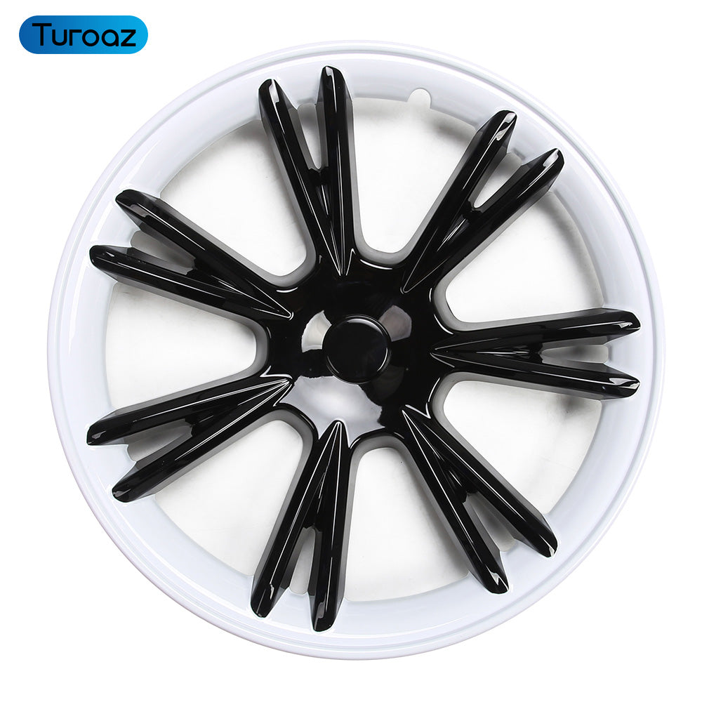 19 Inch Hubcaps for Tesla Model Y, 4PCS Replacement Wheel Hub Caps Protector Automobile Model Y Wheel Cover Kit Exterior Accessories