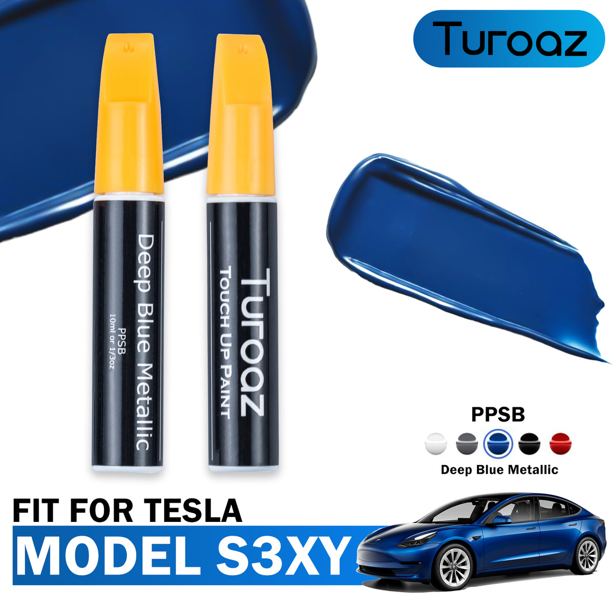 Color Matched Touch Up Paint Pen Brush Compatible With Tesla Model S 3 color-matched-touch-up-paint-pen-brush-compatible-with-tesla-model-s-3