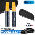 Color Matched Touch Up Paint Pen Brush Compatible with Tesla Model S 3 X Y (Solid Black - PBSB)