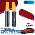 Turoaz Color Matched Touch Up Paint Pen Brush Compatible with Tesla Model S 3 X Y (Red Multi-Coat - PPMR)