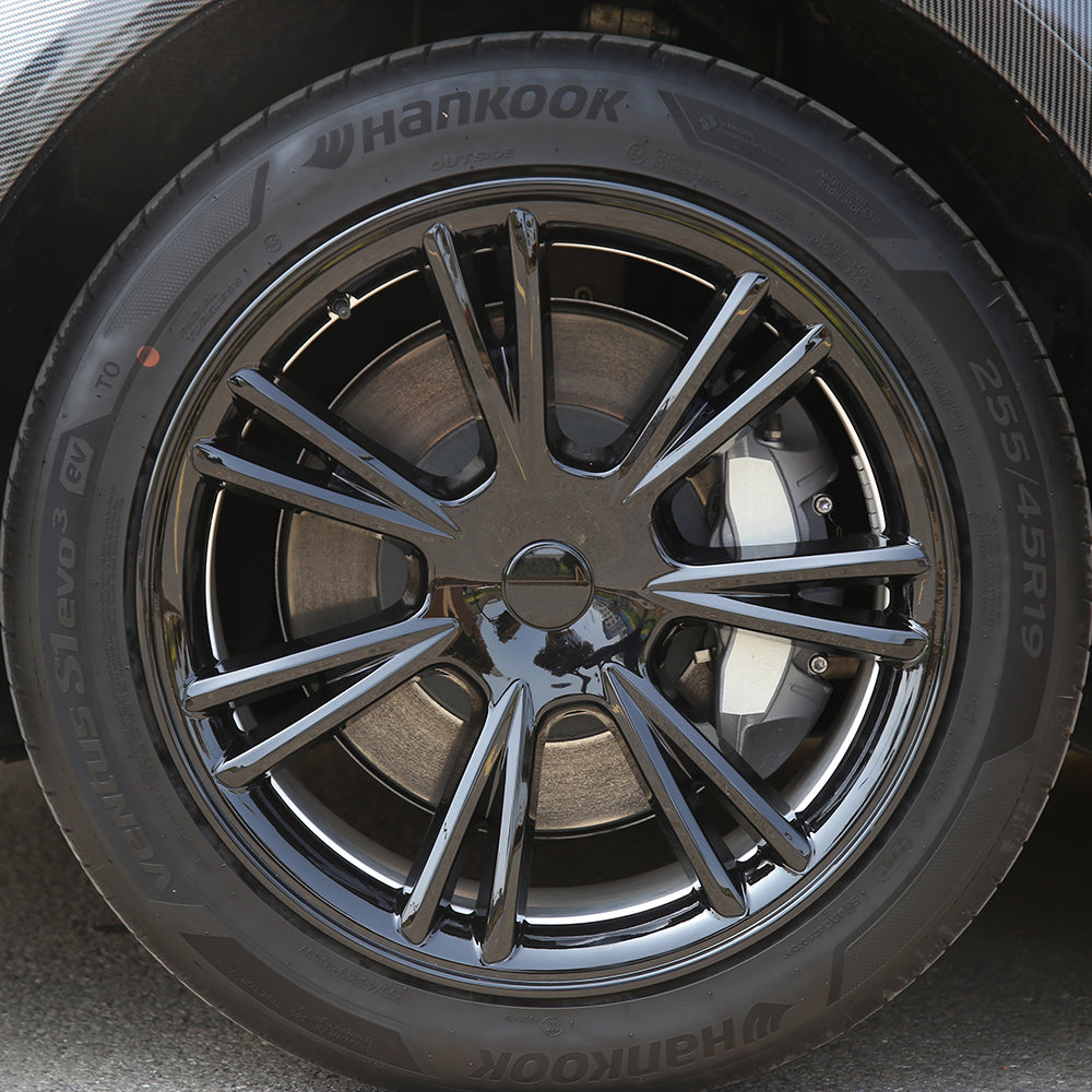 19 Inch Hubcaps for Tesla Model Y, 4PCS Replacement Wheel Hub Caps Protector Automobile Model Y Wheel Cover Kit Exterior Accessories