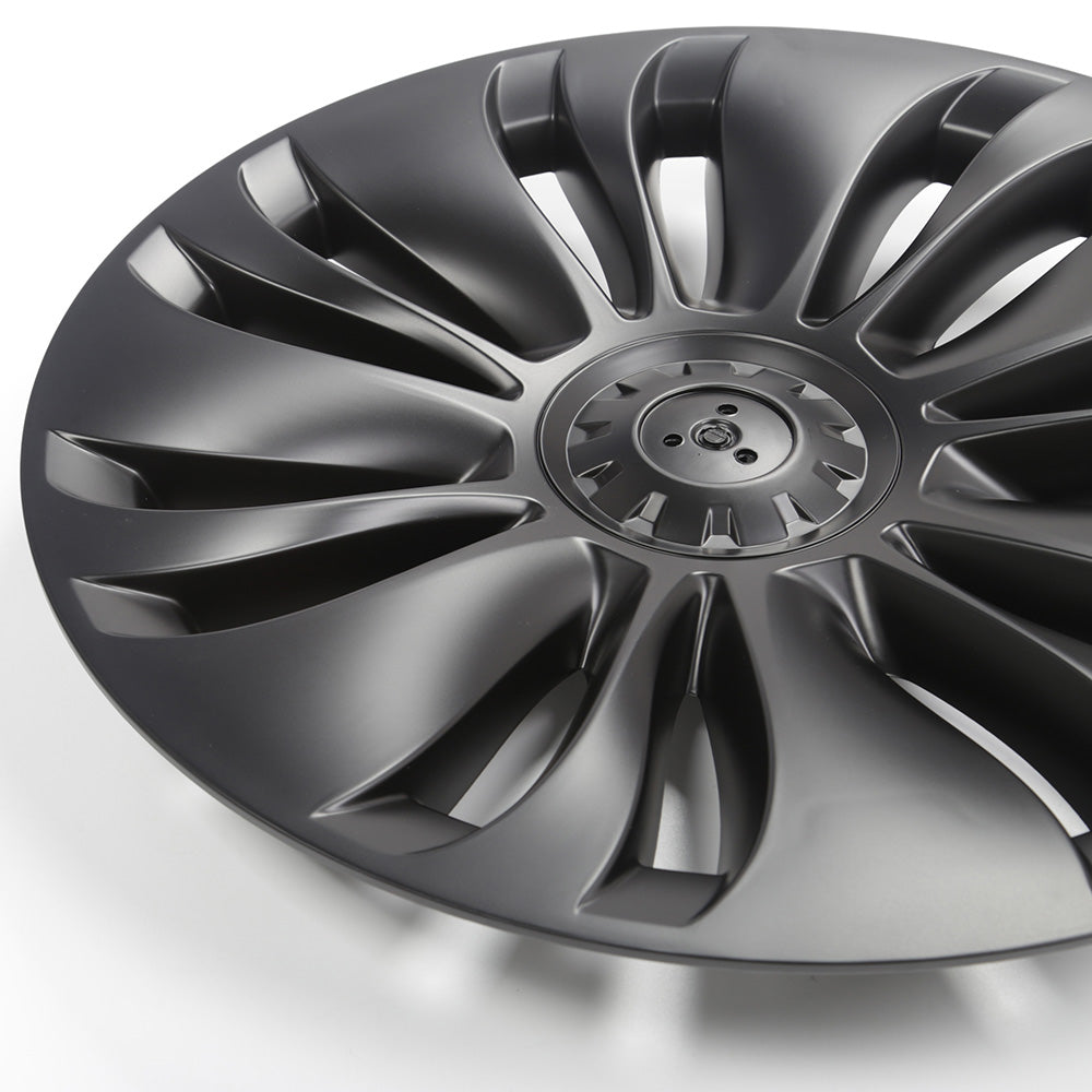 19 Inch Hubcaps for Tesla Model Y, 4PCS Replacement Wheel Hub Caps Protector Automobile Model Y Wheel Cover Kit Exterior Accessories