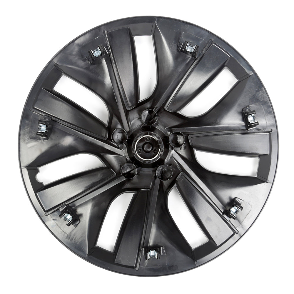 19 Inch Hubcaps for Tesla Model Y, 4PCS Replacement Wheel Hub Caps Protector Automobile Model Y Wheel Cover Kit Exterior Accessories