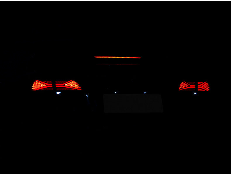 Turoaz LED Tail Light Assembly for Tesla Model 3 Y 2021+, Streamlined LED Sequential Turn Lights with Dynamic Startup Back Rear Lamps, Reverse Lights Accessories (x-type)